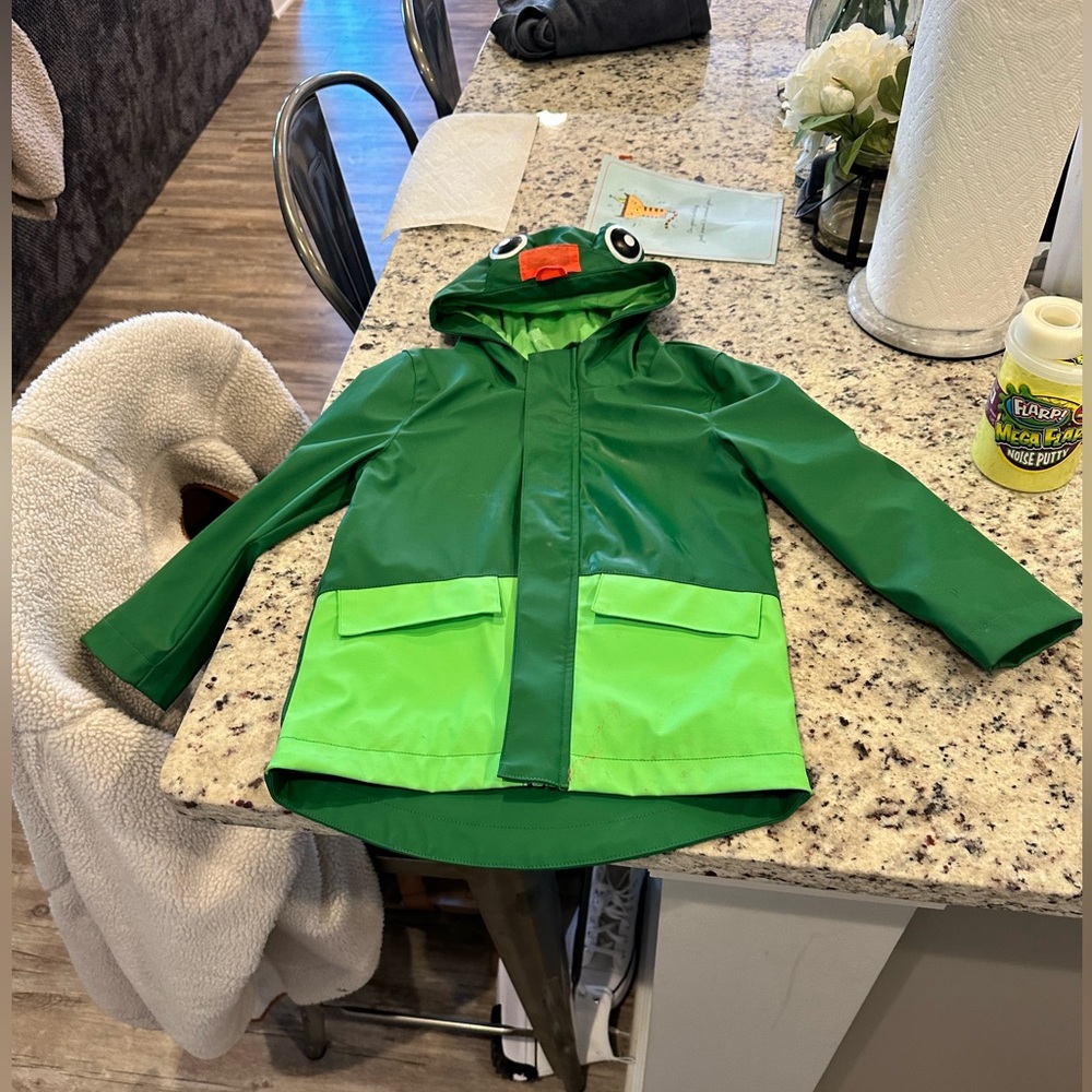 Boys 4T frog raincoat